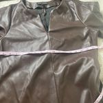 Banana Republic  brown vegan leather jacket Photo 5