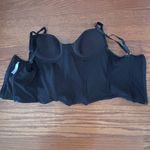 Corset Underwire Tank Top Biker Goth Whimsy Size Small Zip Up Back Adjustable Black Photo 6