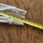 Eddie Bauer Womens Crew Neck Pullover Knit V Neck Gray White Striped Size XL Photo 6