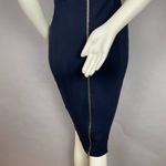 Felicity & Coco Pencil Dress Bodycon Back‎ Zipper Short Sleeves Navy Blue Small Photo 8