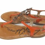 Libby Edelman  Grason Sandals Orange Size 7 Photo 4