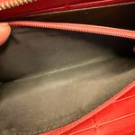Gucci Authentic  Red Guccissima Leather Zip Wallet | Heart Charm | Photo 8