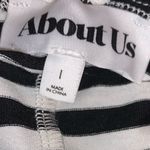 About Us NWT  Black & White Striped Blouse Photo 4