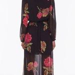 The Kooples Floral Voile Maxi Dress - Black Size 1/ US Small “tiny flaws” Photo 1