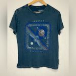 Lucky Brand Journey Graphic Retro Classic Band Tee in Blue women’s Size XS Photo 0