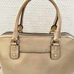 Michael Kors Cindy Gold Metallic Saffiano Leather Dome Shaped Top Handle Satchel Photo 7