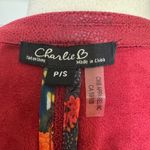 CHARLIE B Red Suede Blazer with Notched Lapels and Tailored Fit Size undefined Photo 3