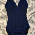 Nautica  Navy One Piece Swimsuit with Halter neck Size 4⭐️ Photo 0