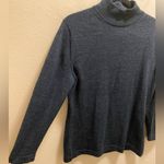 Peruvian Connection  Blue Baby Alpaca & Wool Mock Neck Sweater Size S Photo 4