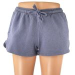 Brandy Melville Womens Purple Waffle Knit Drawstring Lounge Mini Shorts One Size Photo 0