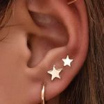 Boutique Gold Star Earrings Set Photo 0