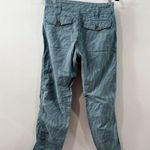 Anthropologie Pilcro  Wanderer Zebra Print Utility Pants Size 26 Linen Crop Photo 2