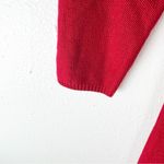 Nine West Red 3/4 Sleeves V-Neck Cable Knit Pleated Sweater Dress Size Large Photo 5