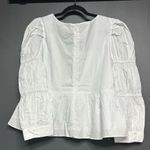 Tuckernuck NWT  Hyacinth House Clemons Long Sleeve Puff Blouse White XL Photo 4