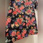 VTG 80s 90s L.A. Intimates Black & Multicolor Satin Floral Kimono Robe Photo 13