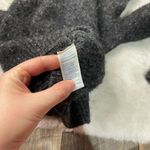 Rebecca Minkoff  Grey Page Vneck Cold Shoulder Sweater Merino Wool Alpaca Blend Photo 6