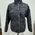 Z Supply Black and Gray Puffer Jacket with High Collar Photo 1
