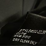 AB Studio  Black Silver Accent 2 Button Front Button Cuff Blazer Jacket Womens 12 Photo 4