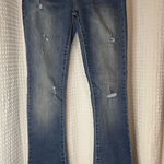 Mudd  Women's Flare Distressed Blue Jeans Photo 0