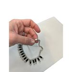 Vintage Black and White Rhinestone Necklace Choker Photo 5