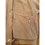 BLANK NYC Cotton Voile Gauze raw edge Bomber Jacket small Photo 4