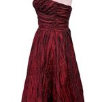 Metaphor burgundy strapless cocktail dress size 6 Photo 2