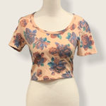Talula  Light Pink  Multi Floral Crop Top- Size Small Photo 0