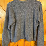 Jennifer Moore  Size Large Knit Sweater Top Long Sleeves Mock Neck Charcoal (2366 Photo 0