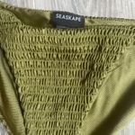 NWOT SEASKAPE olive green smoked cheeky bikini bottom Size M Size M Photo 3