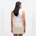 Madewell  Oatmeal Plaid Mini Skirt NEW 6 Lined With Pockets Photo 6