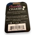 Cherish Charms TIFFANY Name Bracelet Charm NEW NWT Silver Tone Silvertone‎ Photo 2