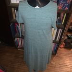 LuLaRoe  heathered green loungewear high low L dress Photo 1