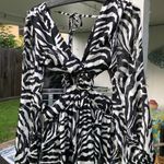 Sexy cutout Sheer Animal print dress M Size M Photo 9