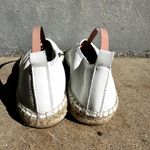 Free People  Maya Espadrille Ballet Flats Almond Toe Slip On Leather White 6 Photo 3