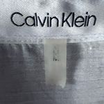 Calvin Klein  White Gauze Artist Shirt Dress Tunic Cover-Up Double Slits Sz M/L Photo 3