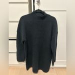 Abercrombie & Fitch NWOT Easy Mockneck Long Sleeve Mini Sweater Dress in Black Photo 6