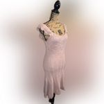 Freshman 1996 Blush Pink Knit Crochet Fit and Flare Midi Cottagecore Dress M Size M Photo 6