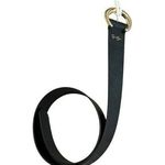 Jessica Simpson Belt Women's M 8-10 Black Faux Leather Gold Buckle $30 MSRP NWT Photo 0