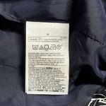 Banana Republic  Jacket Womens Medium Black Pink Bird Print Drapery Bomber Casual Photo 7