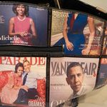 Michelle Obama Barack Obama Glossy Magazine Cover Satchel Purse Bag President Black Photo 5