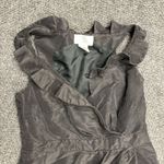 J.Crew Womens Silk Ruffle Dress Cocktail Size 2 Petite Formal Wedding Prom Fancy Photo 1