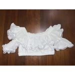 Charo Ruiz Ibiza Cata Top in White XSmall New Womens Cropped Blouse Size XS Photo 3