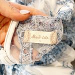 Altar'd State Short Sleeve Embroidered Sheer Boho Lace Catania Maxi Dress Blue S Photo 2