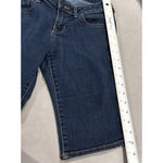 Old Navy RockStar Women 2 Shorts Blue Denim Bermuda Dark Wash Stretch Modest Photo 9