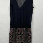 Cache NWT Sheer Shift Dress With Gold Studded Python Print Skirt-Small Photo 3