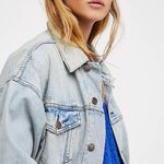 Free People Denim Trucker Jacket Photo 6