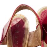 MARNI red leather wedge sandals MADE IN ITALY Size 8 Photo 9
