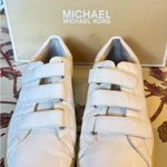 Michael Kors Craig Optic White Patent Leather Fashion Sneaker Size 7 Photo 4