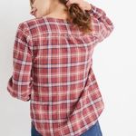 Madewell  v neck button down stratfield plaid Photo 2