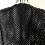 Vintage Michael Blair Rayon Polka Dot Jacket Dress Size 14 Blue Photo 7